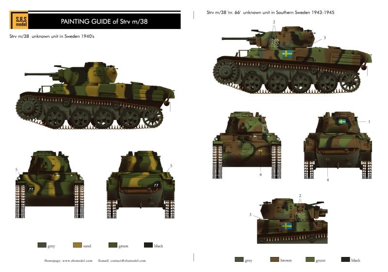 1/35 二战瑞典 Stridsvagn m/38 轻型坦克改造件(配Hobby Boss 特鲁迪坦克) - 点击图像关闭