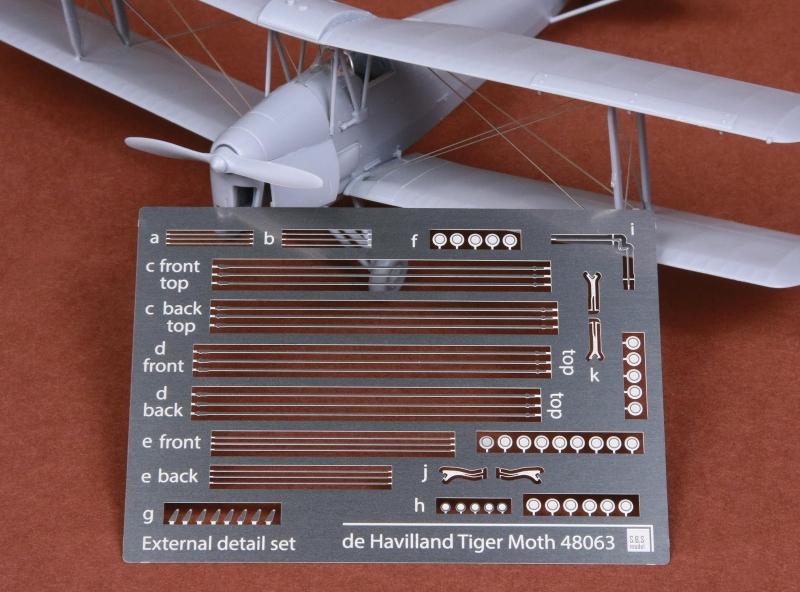 1/48 DH-82A 虎蛾教练机绞线改造蚀刻片(配Airfix) - 点击图像关闭