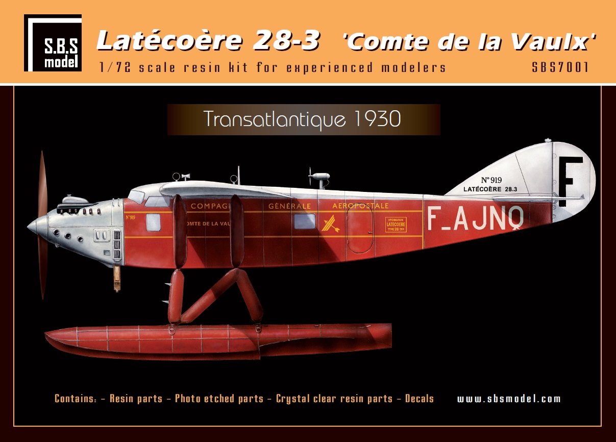 1/72 拉泰科雷28-3型水上飞机树脂套件 - 点击图像关闭