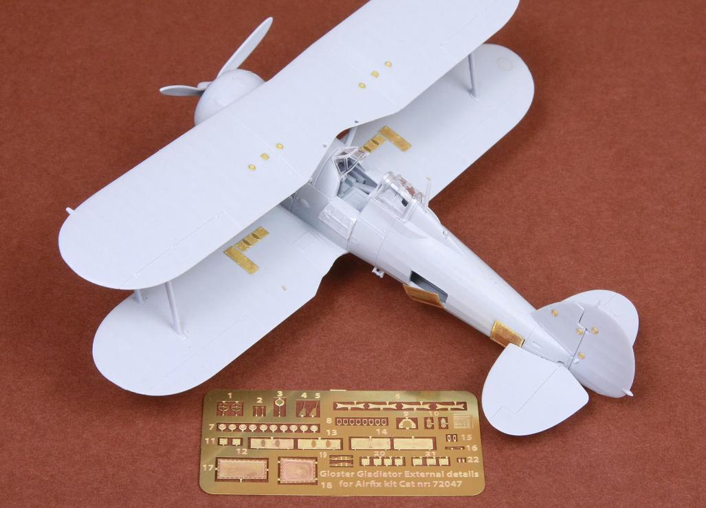 1/72 角斗士双翼战斗机外部细节改造蚀刻片(配Airfix) - 点击图像关闭