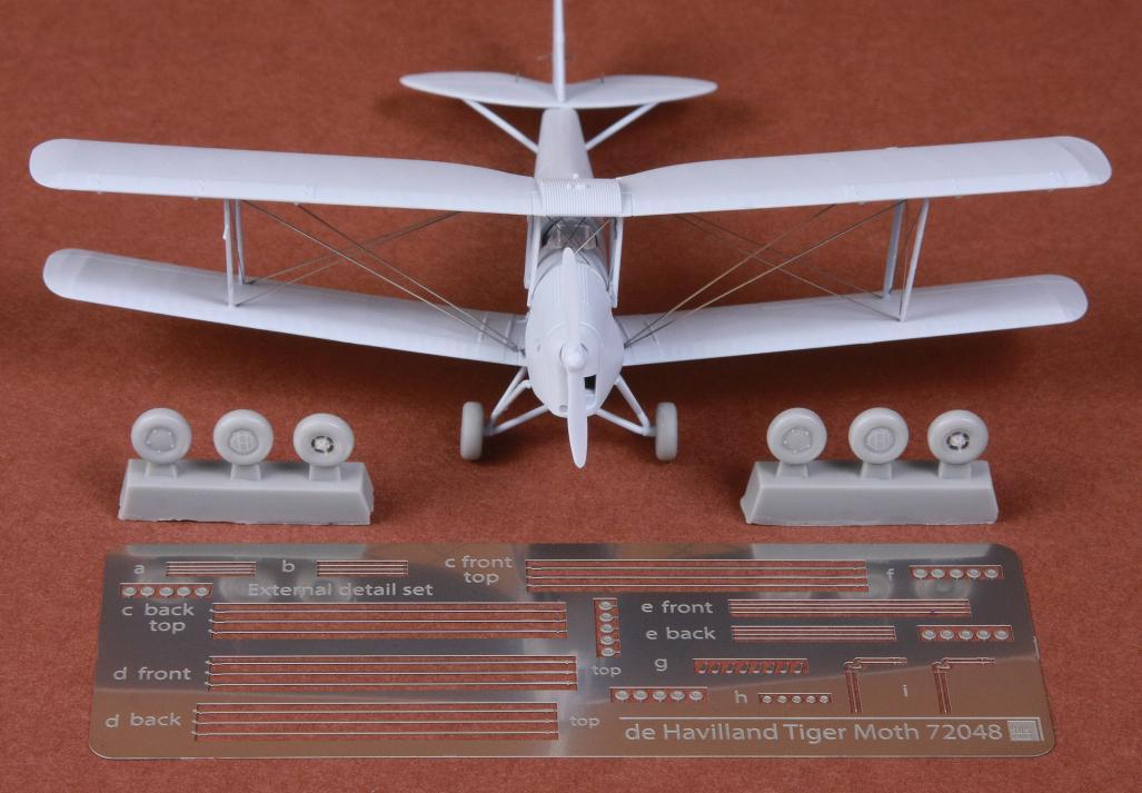 1/72 DH-82 虎蛾双翼战斗机绞线与机轮改造件(配Airfix) - 点击图像关闭