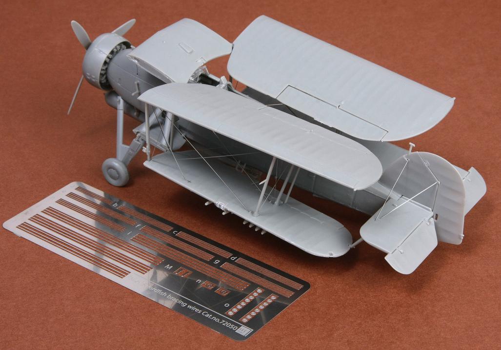 1/72 费瑞剑鱼舰载轰炸机绞线改造蚀刻片(配Airfix)