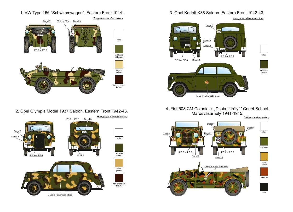1/35 二战匈牙利军事人员乘用车战术标记 - 点击图像关闭