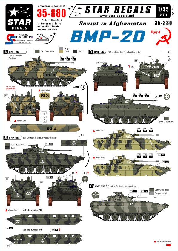 1/35 现代苏联-阿富汗战争(4)"BMP-2D" - 点击图像关闭