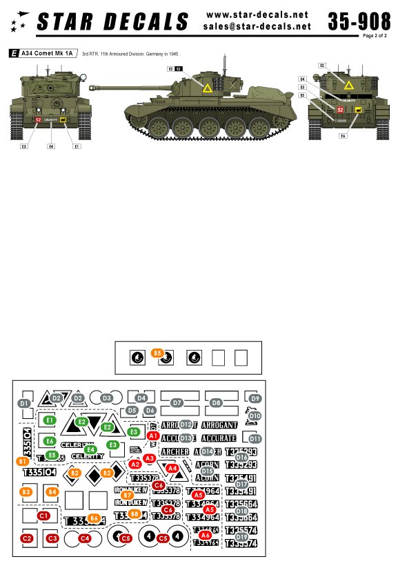 1/35 二战/冷战英国彗星巡航坦克