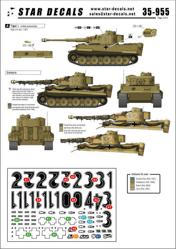 1/35 二战德国虎I重型坦克"非洲军团第501重装甲营" - 点击图像关闭