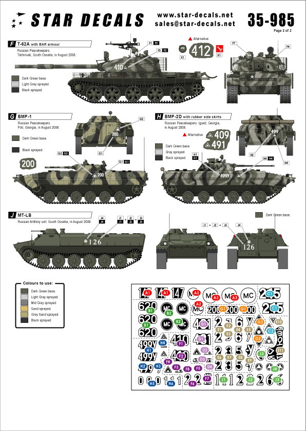 1/35 现代俄罗斯装甲车"南奥塞梯战争2008年"
