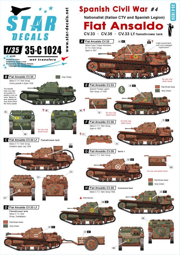 1/35 西班牙内战(4)"CV.33, CV.35"