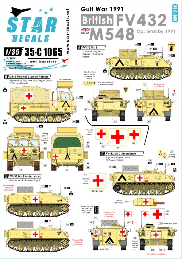 1/35 现代英国装甲车辆"格兰比行动, 海湾战争1991年"