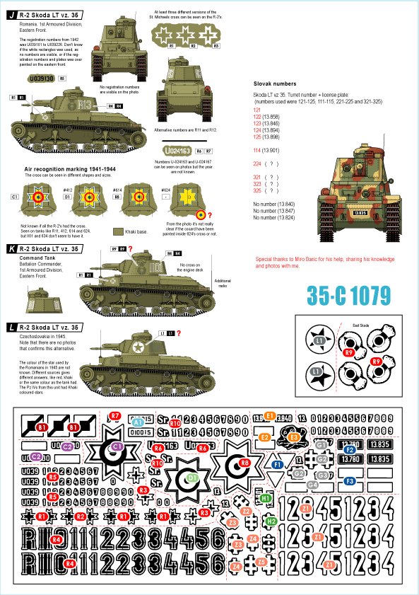 1/35 二战斯柯达 LT vz.35 轻型坦克"罗马尼亚, 捷克斯洛伐克, 斯洛伐克"