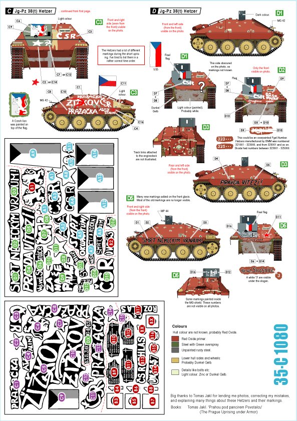 1/35 二战捷克追猎者坦克歼击车"布拉格起义1945年5月"