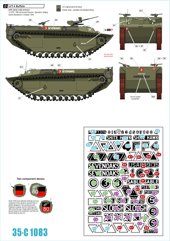 1/35 二战英国 LVT-4 水牛两栖装甲车(2)