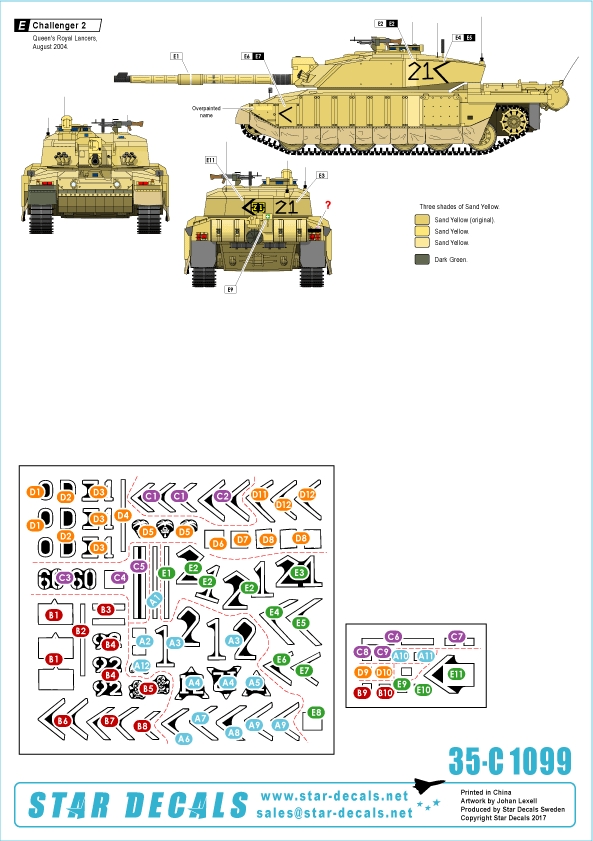 1/35 现代英国挑战者2型主战坦克"伊拉克战争"