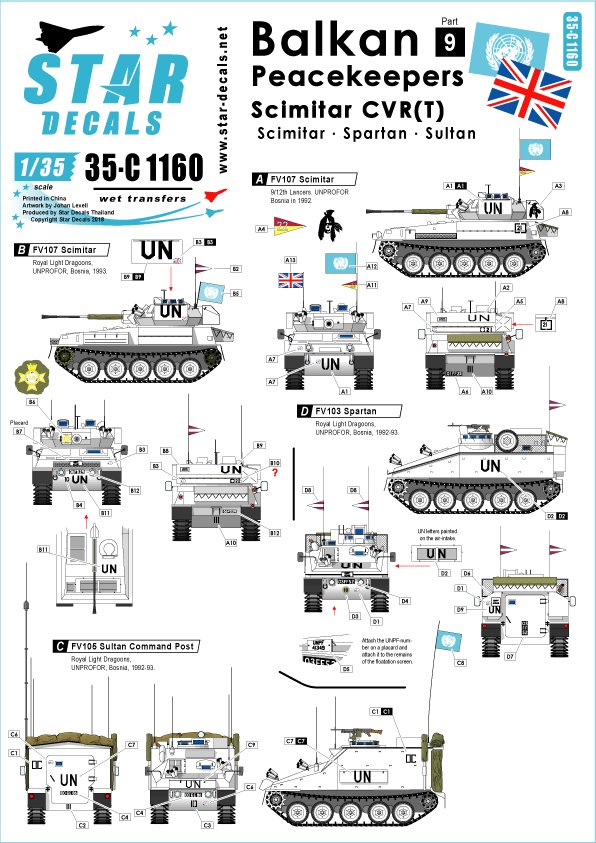 1/35 现代英国弯刀侦察车"巴尔干维和, 波斯尼亚1992-93年" - 点击图像关闭