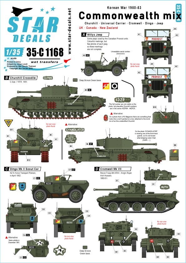1/35 英联邦装甲车辆"朝鲜战争1950-53年"
