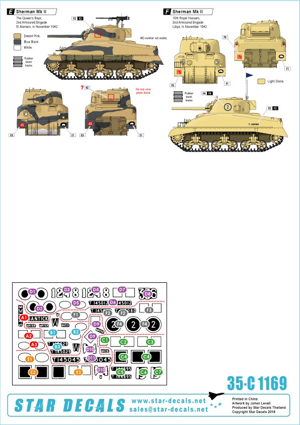 1/35 二战英国谢尔曼中型坦克Mk.II型"北非战线1942年" - 点击图像关闭