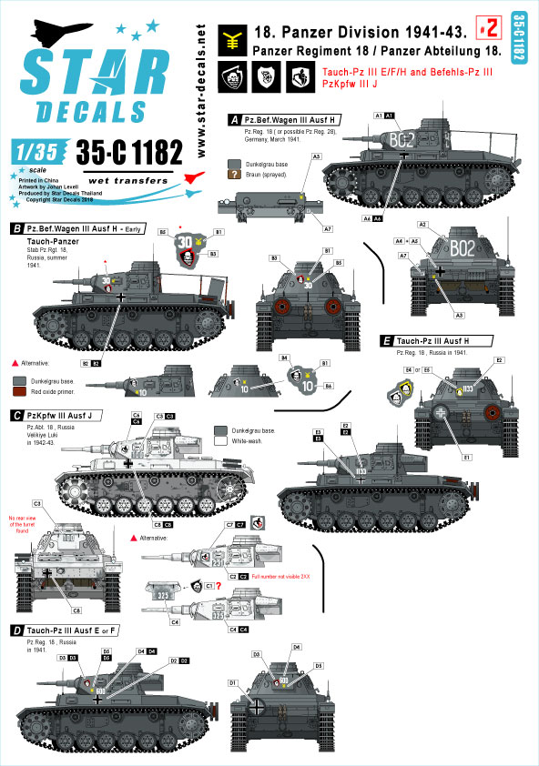 1/35 二战德国第18装甲师(2)"三号战车特种型"
