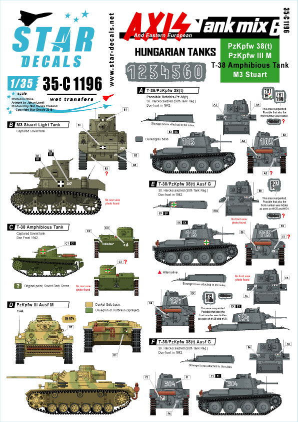 1/35 二战东欧坦克(6)"匈牙利坦克"