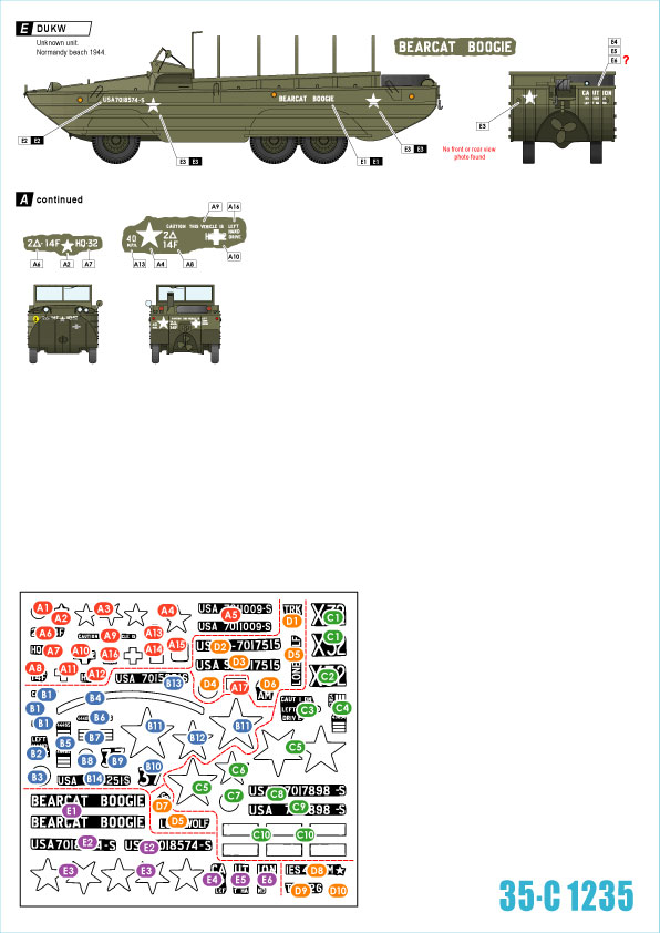 1/35 二战美国两栖运兵车"福特GPA, 鸭子"