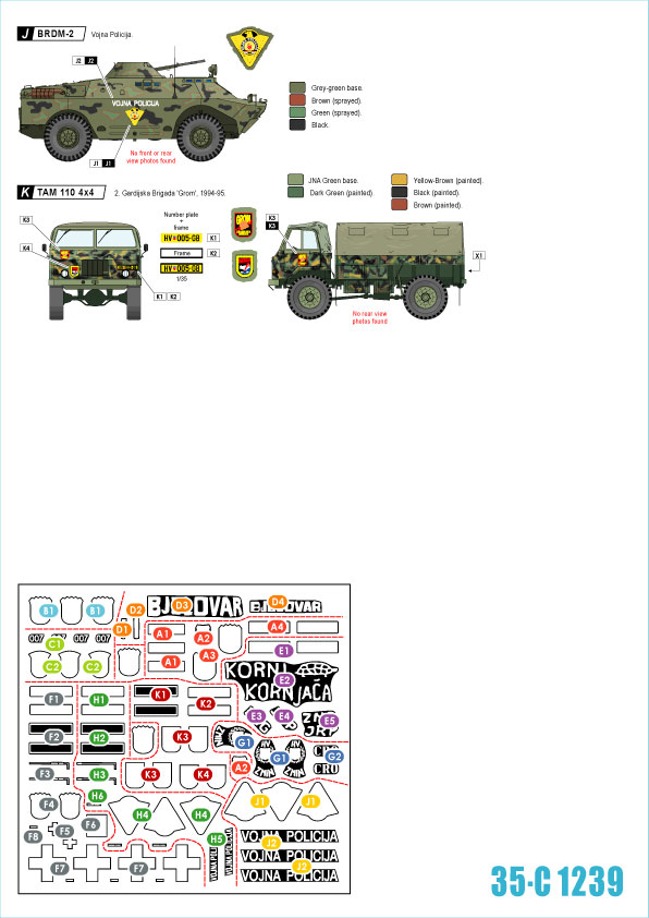 1/35 现代克罗地亚陆军坦克(4)"轮式装甲车1991-95年"