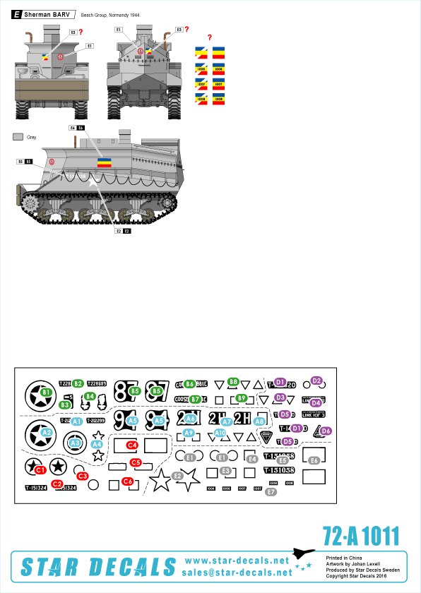 1/72 二战英国谢尔曼中型坦克特种改型