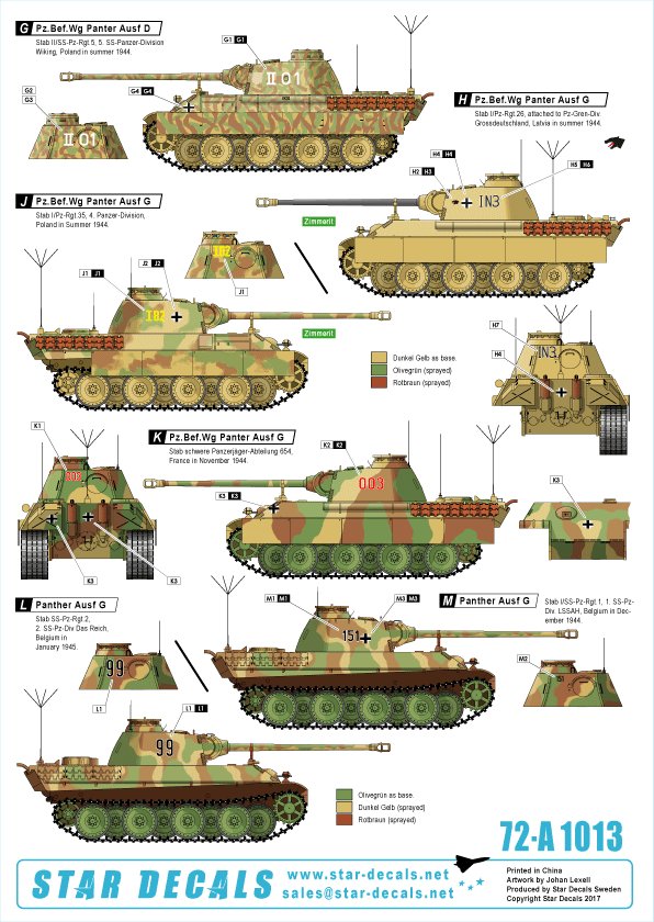 1/72 二战德国豹式中型指挥坦克D/A/G型 - 点击图像关闭