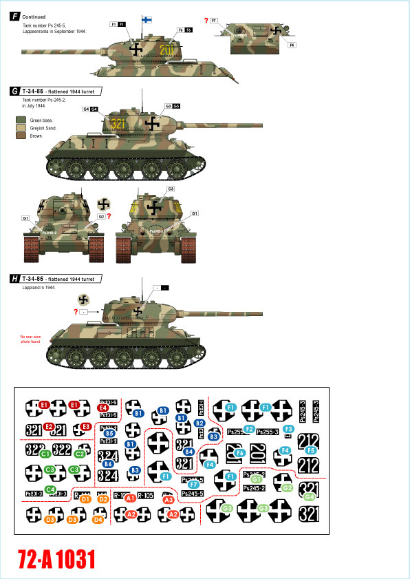 1/72 二战芬兰坦克(3)"T-34 中型坦克"