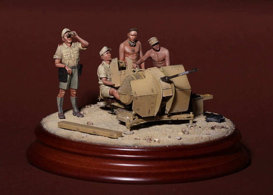 1/35 二战德国非洲军团防空炮兵小队 1/35 二战德国非洲军团防空炮兵小队