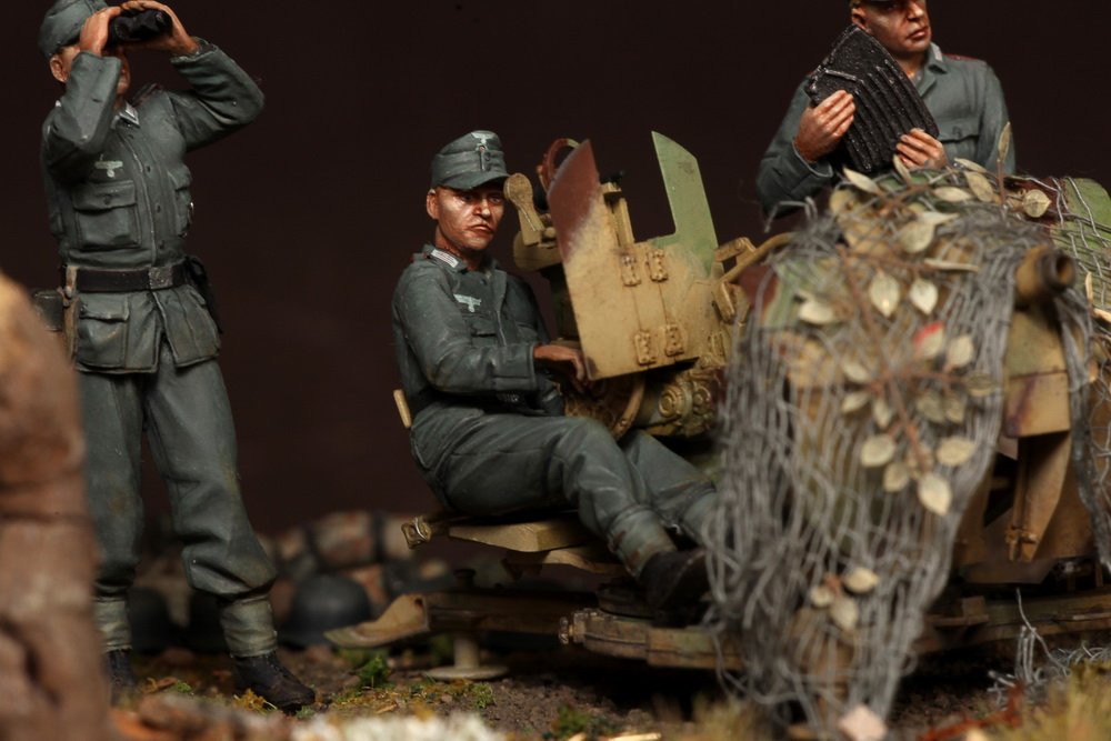 1/35 二战德国防空炮兵小队1944-45年(5人)