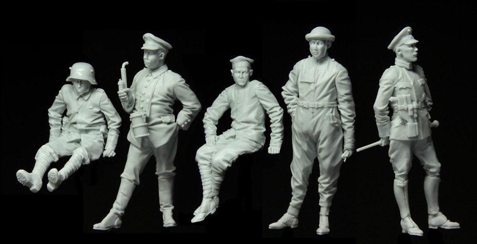 1/35 一战德国坦克乘员组(5人) - 点击图像关闭