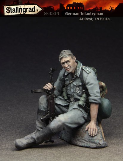 1/35 二战德国步兵小队休息(10人) - 点击图像关闭