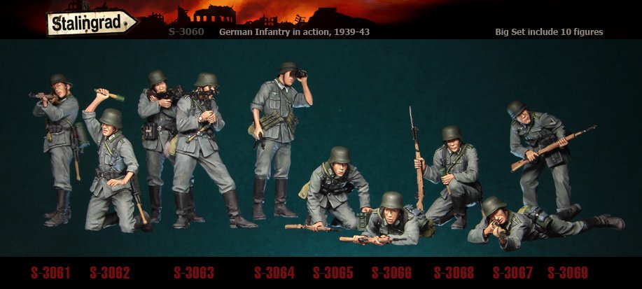 1/35 二战德国步兵小队(10人) - 点击图像关闭