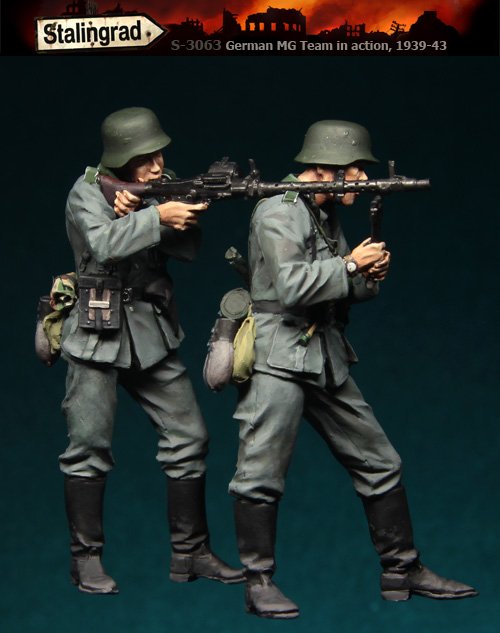 1/35 二战德国重机枪步兵组(2人)