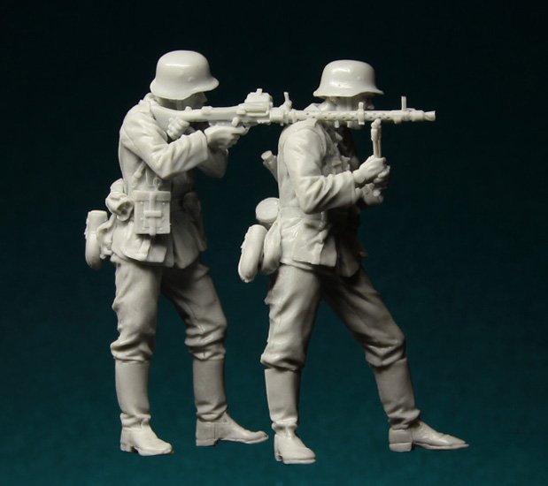 1/35 二战德国重机枪步兵组(2人)