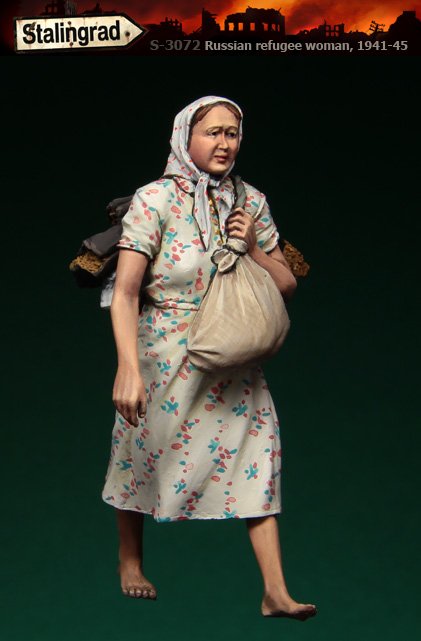 1/35 二战俄罗斯难民妇女(1)