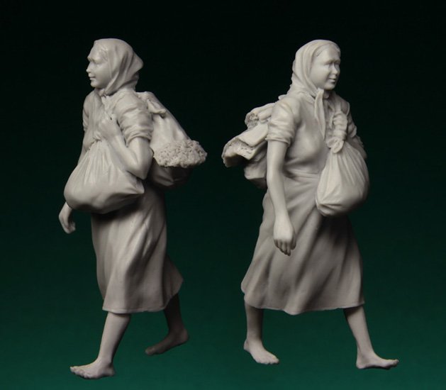 1/35 二战俄罗斯难民妇女(1)