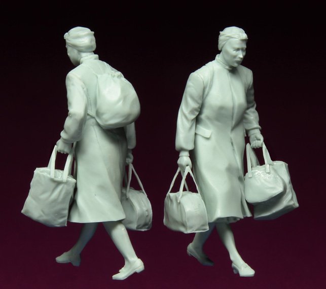 1/35 二战欧洲难民妇女