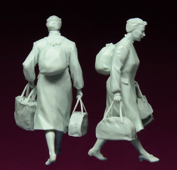 1/35 二战欧洲难民妇女