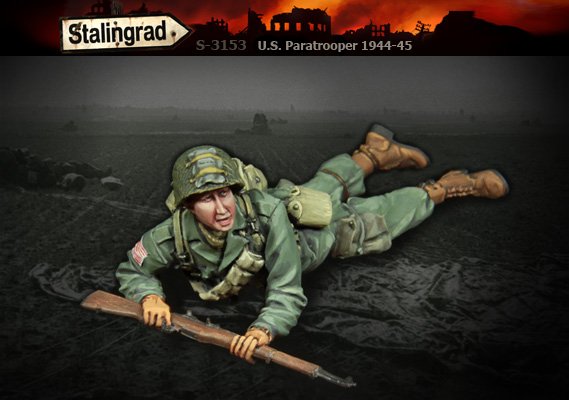 1/35 二战美国伞兵与德国战俘