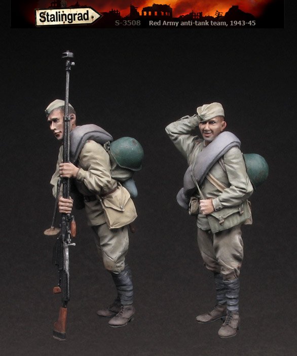 1/35 二战苏联红军反坦克步兵 1943-45 - 点击图像关闭