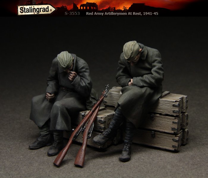 1/35 二战苏联红军炮兵休息 1941-45