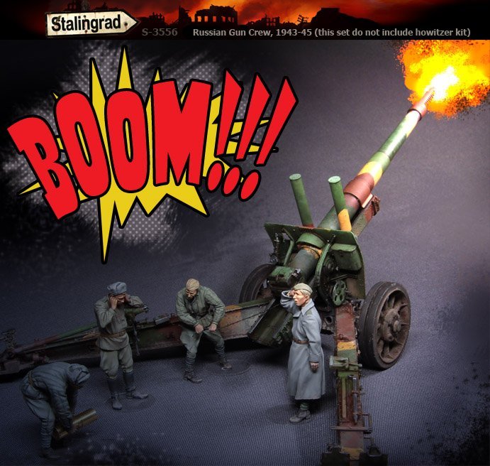 1/35 二战俄罗斯炮兵小组 "1943-45年" 1/35 二战俄罗斯炮兵小组 "1943-45年"