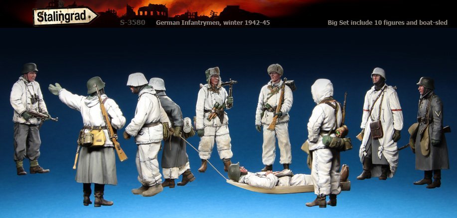 1/35 二战德国步兵小队 "1942-45年冬季" 1/35 二战德国步兵小队 "1942-45年冬季"