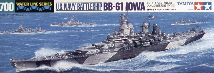 1/700 二战美国 BB-61 依阿华号战列舰