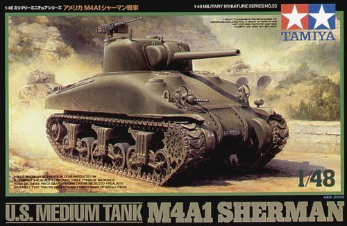 1/48 二战美国 M4A1 谢尔曼中型坦克 - 点击图像关闭