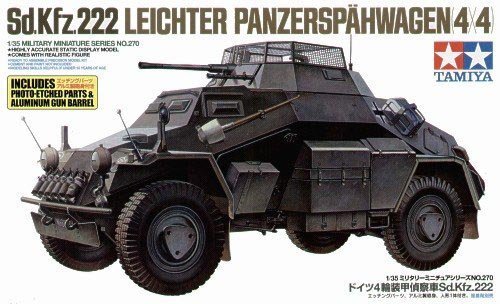 1/35 二战德国 Sd.Kfz.222 四轮装甲侦察车