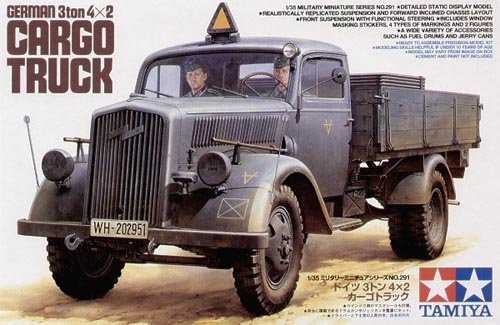1/35 二战德国欧宝闪电3吨军用运输卡车 - 点击图像关闭
