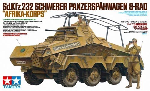 1/35 二战德国 Sd.Kfz.232 八轮重型装甲车"非洲军团"