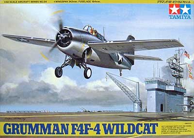 1/48 二战美国 F4F-4 格鲁曼野猫战斗机 - 点击图像关闭