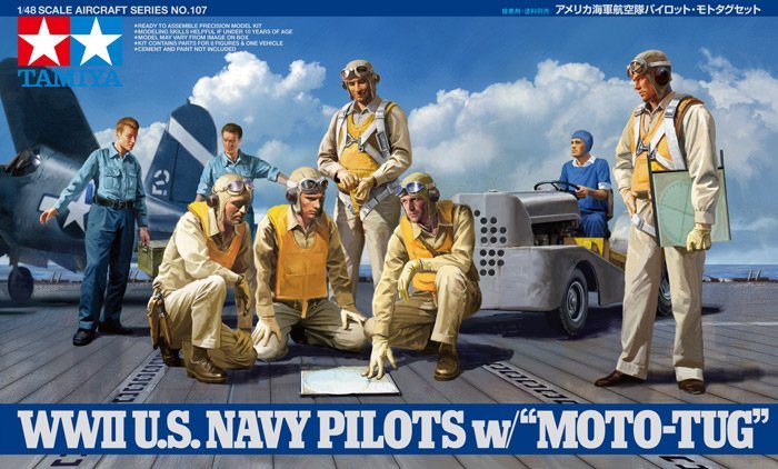 1/48 二战美国海军飞行员与牵引车 - 点击图像关闭